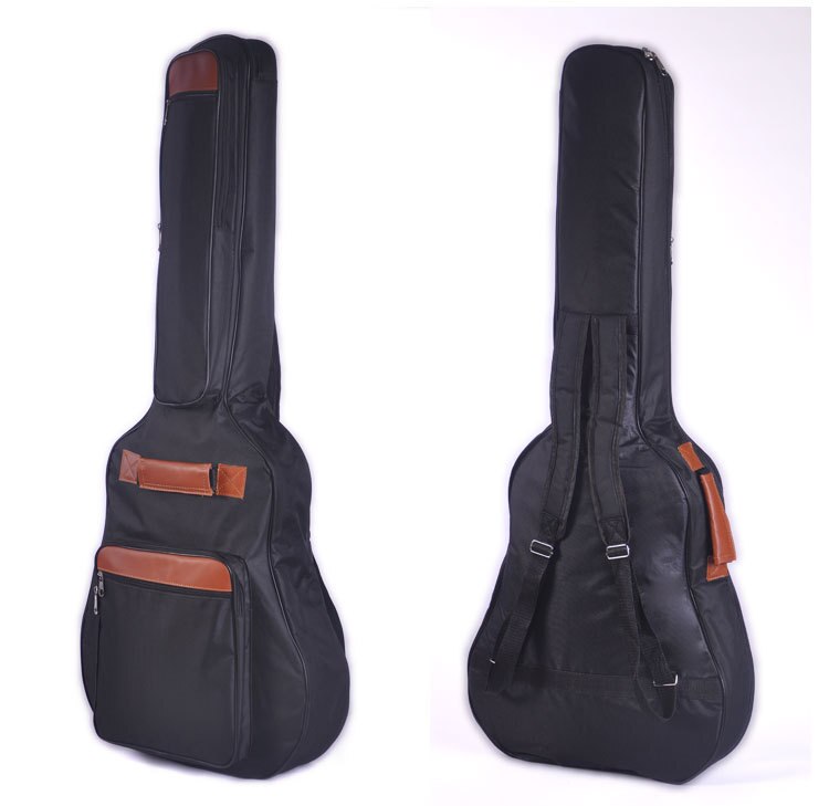 41 Inch Akoestische Gitaar Folk Tas Waterdichte Reizen Gitaar Case 40 Inch Gitaar Tas Cover 5 Mm Katoen gewatteerde: Black