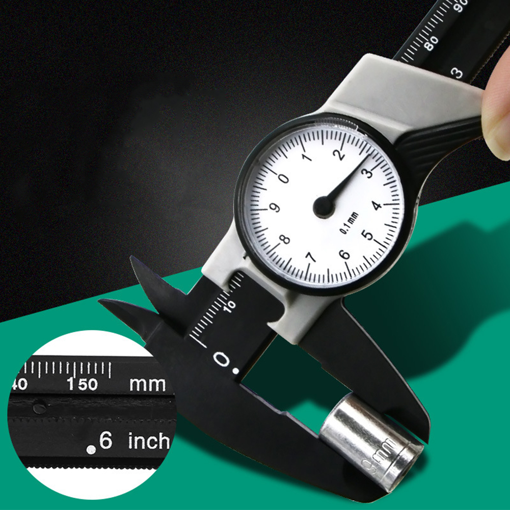 0-150mm Building Micrometer Metric Imperial With Dial Durable Precision Measuring Tool Portable Woodworking Vernier Caliper