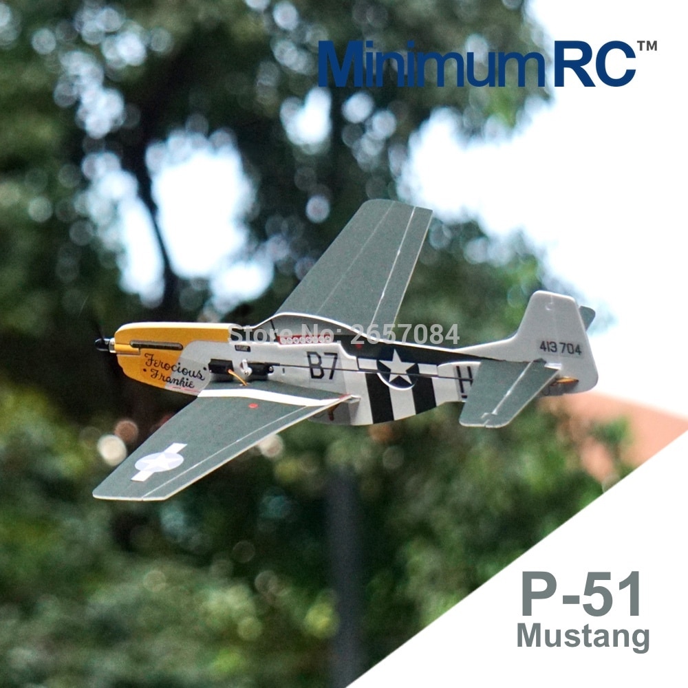 MinimumRC P-51 Mustang 360mm Wingspan 4 Channel Trainer Fixed-wing RC Airplane Outdoor Toys For Children Kids