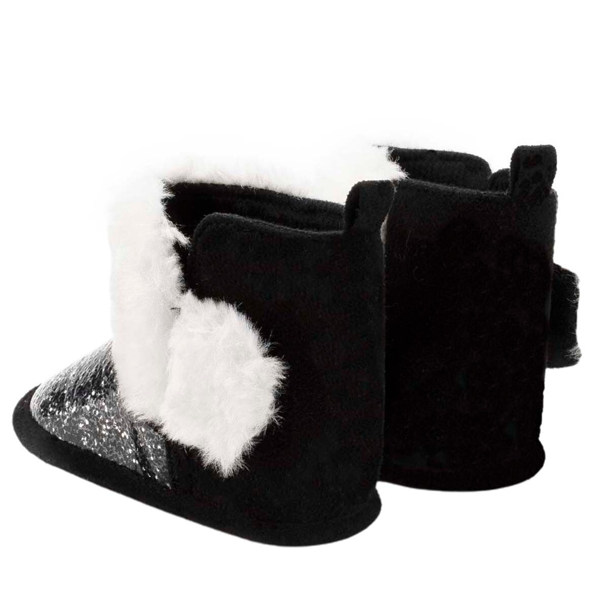 Bebé niños niñas nieve botas de suela suave brillo lentejuelas piel tobillo Anti-Slip un par de niño pequeño invierno cálido primeros zapatos de andar