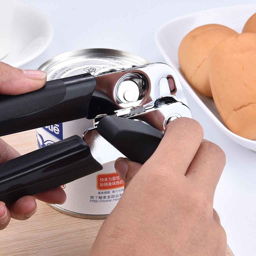 Blikopener Handleiding Roestvrij Staal Flesopener Keuken Blikopener Gladde Rand Opener Craft beer Grip Opener Blikjes keuken gadget