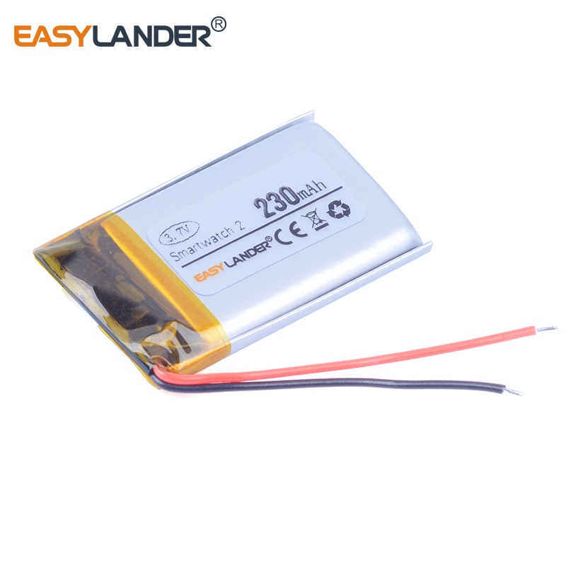 Easylander 3.7v 230mah substituição li-polímero li-ion bateria para sony smartwatch 2 relógio inteligente bateria sw2