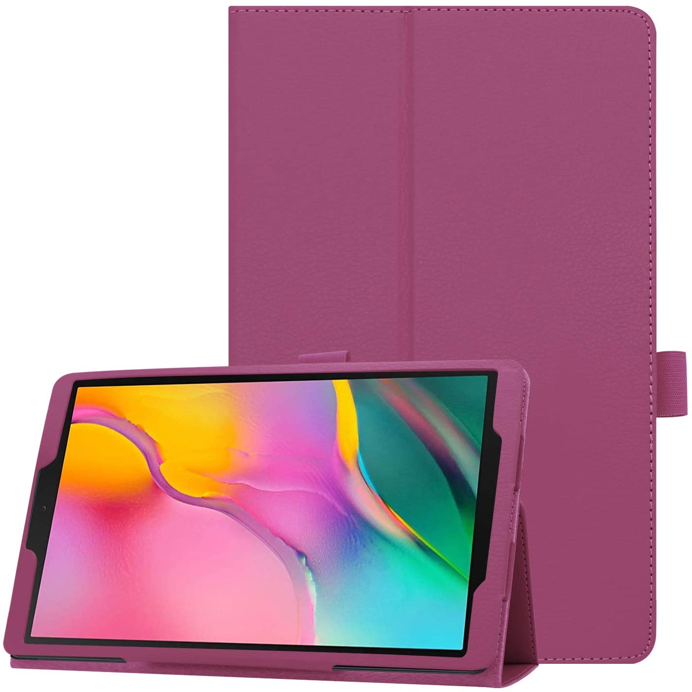 For Samsung Galaxy Tab A7 10.4 Case,Flip Leather Stand Tablet Cover for Samsung Galaxy Tab A7 10.4&quot;SM-T500 T505 T507 Case: Purple