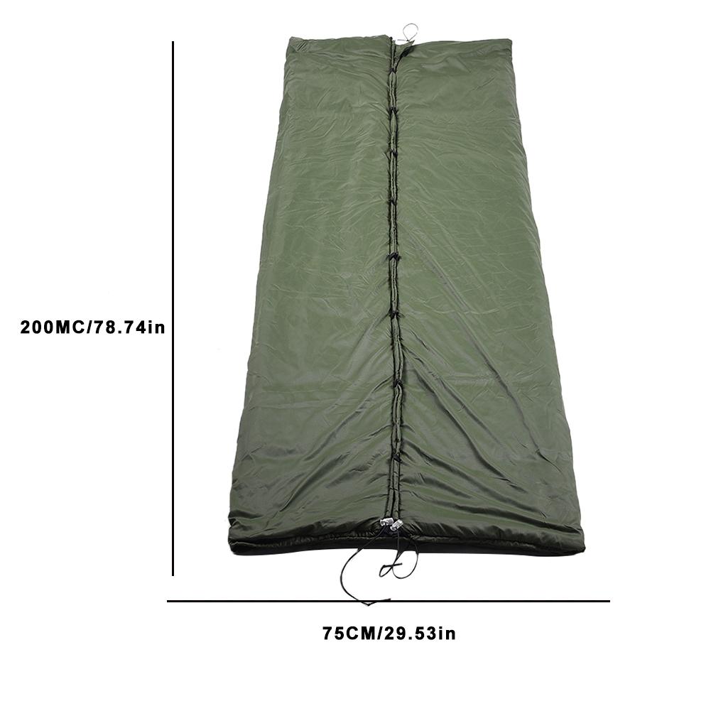 Udendørs hængekøje isolering betræk fortykkelse opvarmning sovepose dække med lynlås hængekøje regntæt betræk telt solskærm baldakin 4