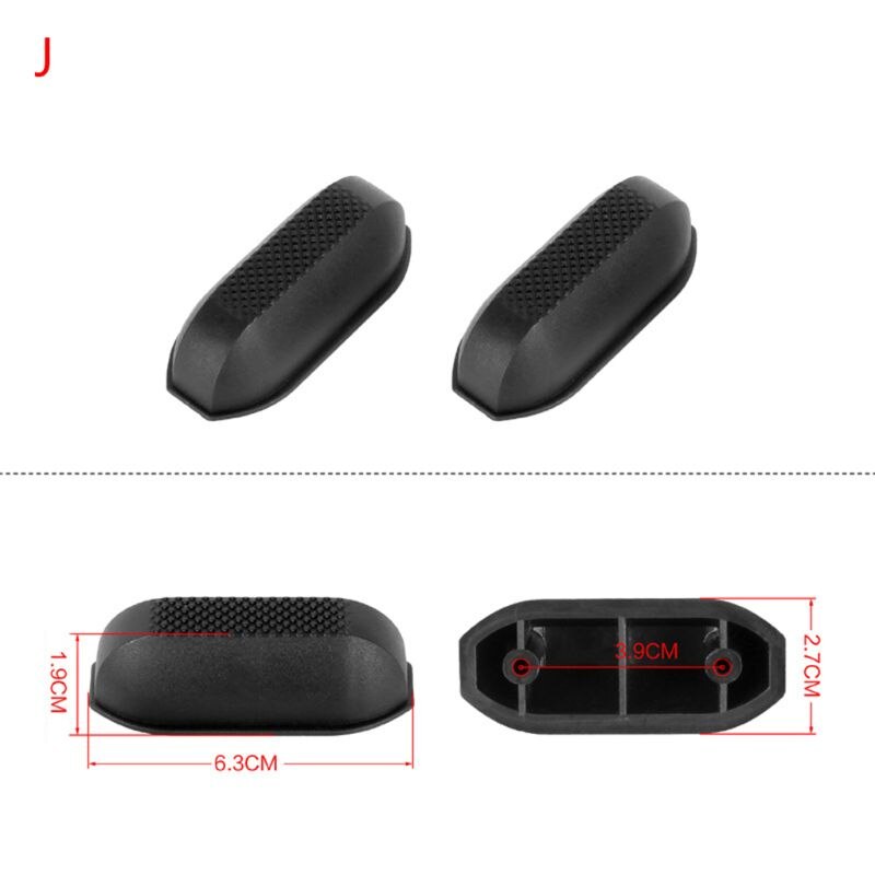 1Pair Replacement Plastic Stud Luggage Feet Pads for Luggage Bags Suitcase Stand Feet: J