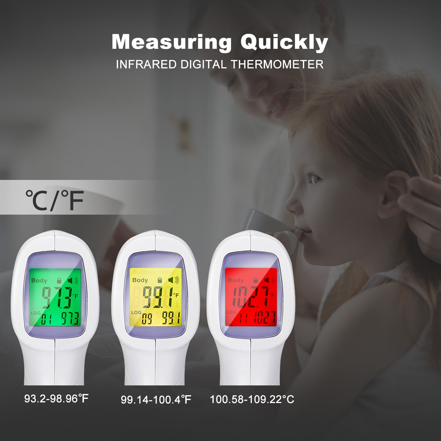 Infrarood Termometro Digitale Non-Contact Ir Temperatuur Meting Termometro Gun Digitale Gun Lcd Display Termometro Baby/Adult