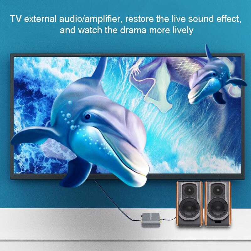 Audio digital to Analog Audio Converter 192KHz Audio Decoder HiFi Digital Optical Coaxial Converter