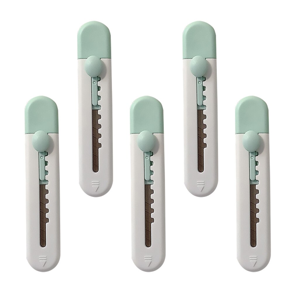 5Pcs Multi-function Mini Cutters Retractable Box Openers Portable Craft Cutters Cutting Supply
