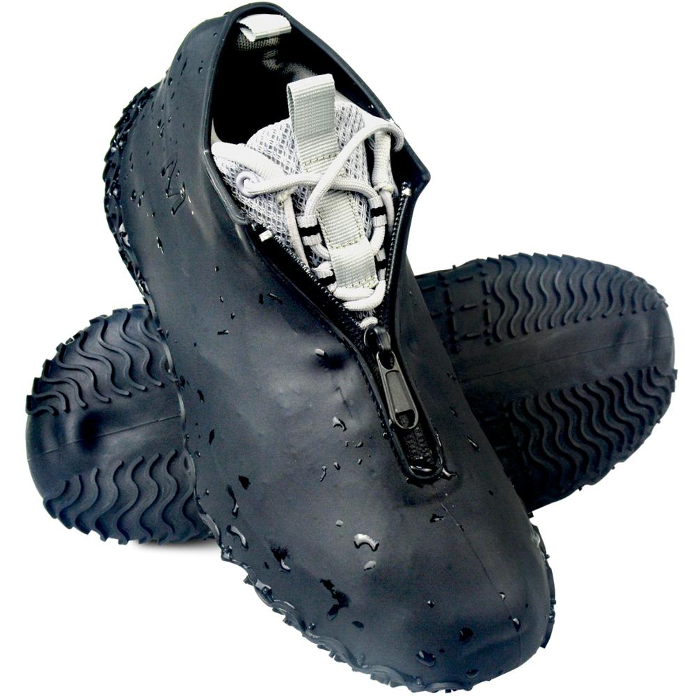 BXIO Siliconen Schoen Covers met Rits Outdoor Siliconen Laarzen Cover Mannen Waterdichte Overschoenen Antislip Schoenen Cover