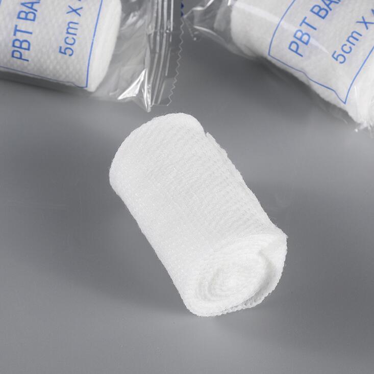 Engangs pbt elastisk bandage neutral engelsk førstehjælpstaske tilbehør mesh elastisk hæmostatisk bandage 5*450cm: Default Title