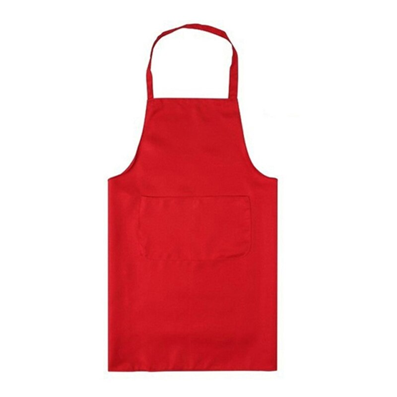Vrouwen Mannen Pure Kleur Chef Kok Keukenschort Restaurant Cafe Ober BBQ Kapper Hang Hals Schorten