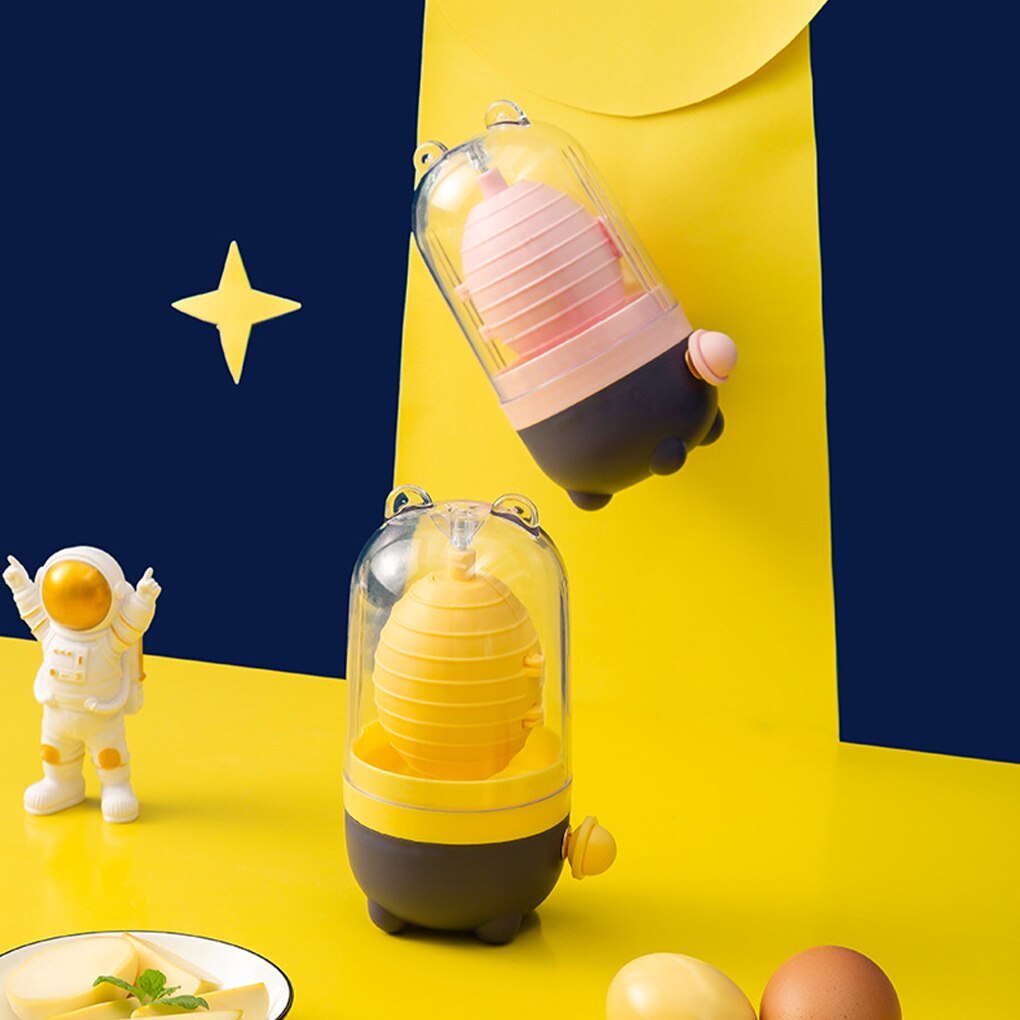 Eggs Yolk Mixing Whisk Egg Making Hand Powered Blender Washable Detachable Puller Inside Mixer Household Scrambler Cooking