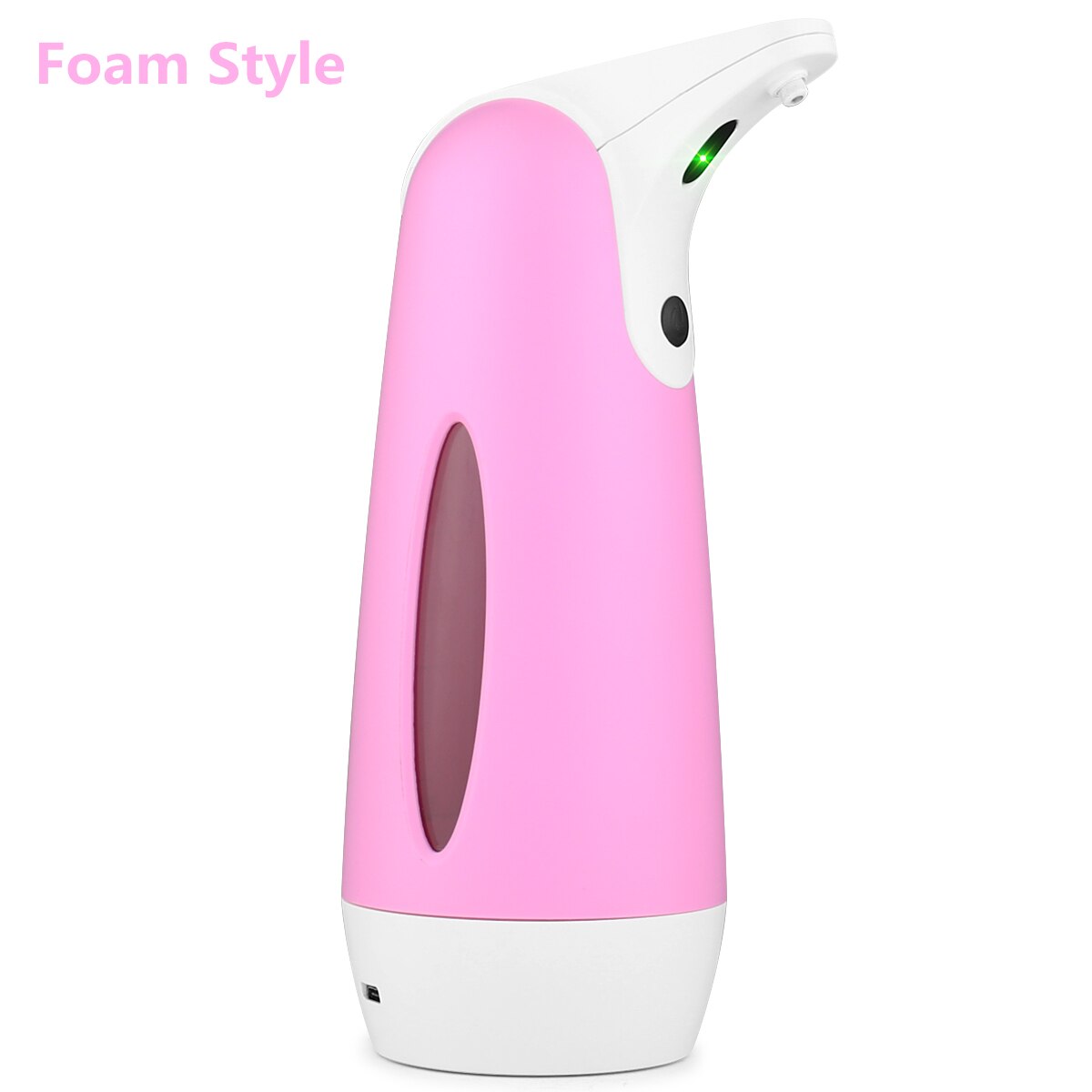 Distributeur automatique de savon sous forme de mousse, recharge USB, capteur infrarouge intelligent, désinfectant pour les mains, pour salle de bains et cuisine: Foam Style Pink