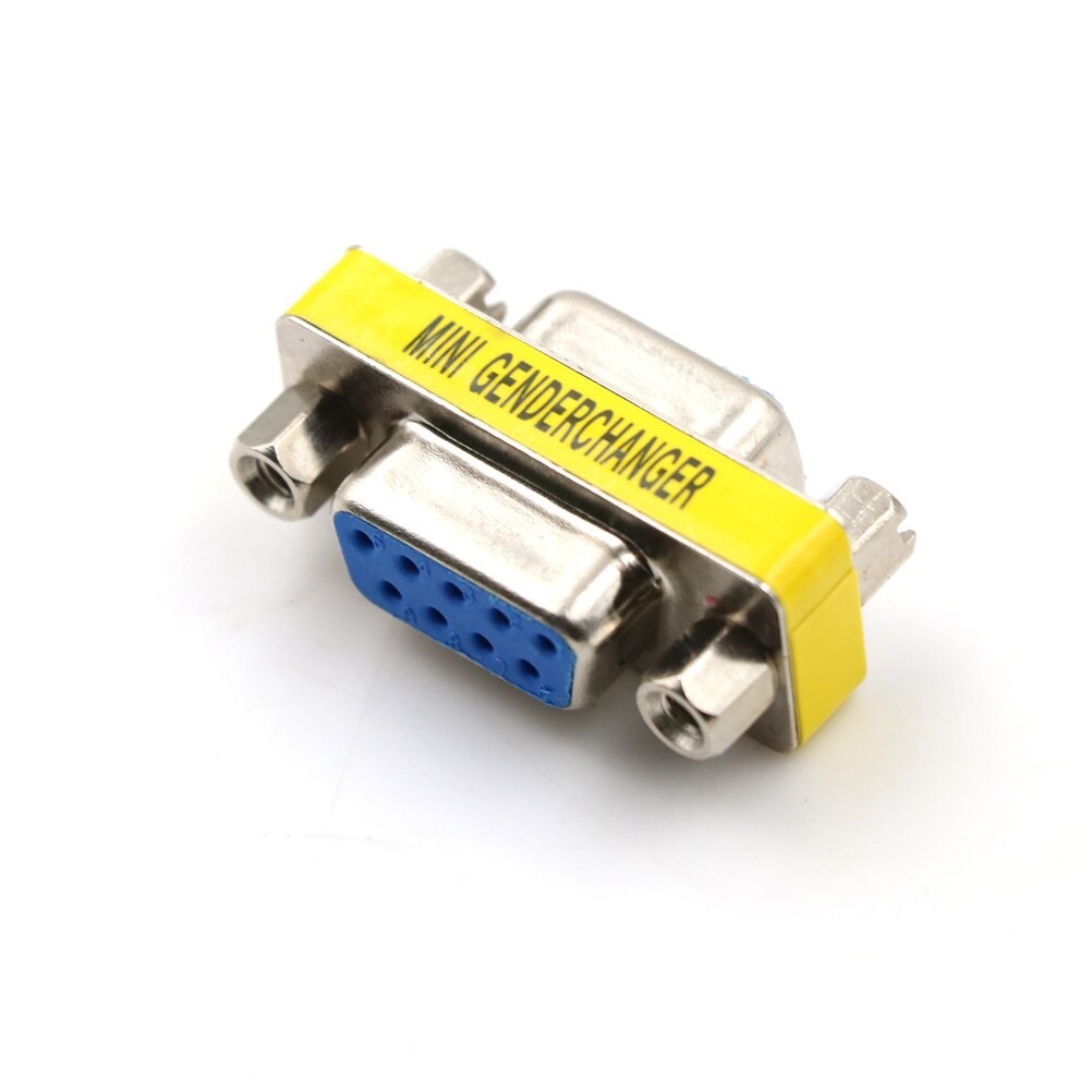 1 Uds. 9 Pin RS-232 DB9 hembra a hembra Serial Cable género cambiador acoplador adaptador al por mayor