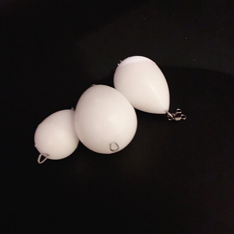 NEWS 5pcs egg float upward White bobber float fishing floatHelp Thrower Long-distance Casting Bait