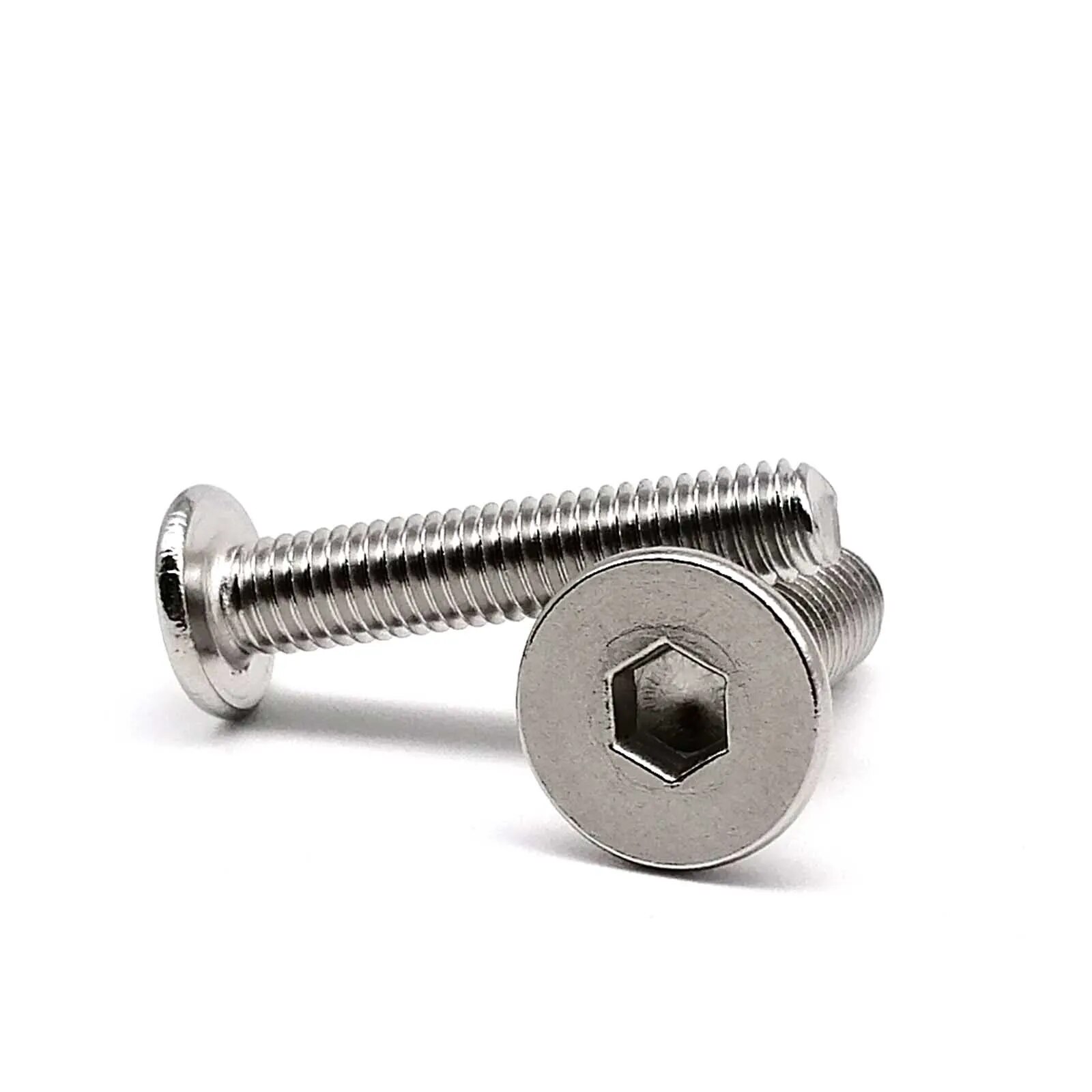 400 stk/eske  m2 m3 unbrako sekskant sekskant-innvendig ultratynn flat skivehodeskrue bolt mumle assortert sett 304 a2-70 rustfritt stål
