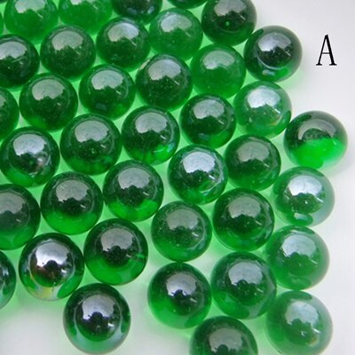 150 PCS of 16 mm glass bead game pinball machine cattle console small marbles pat music parent-child machine of beads: A