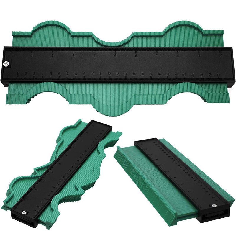 ¡Oferta! Medidor de contorno de 10 pulgadas, medidor de Perfil de plástico, duplicador multifuncional de forma de borde, regla de medida para Pre