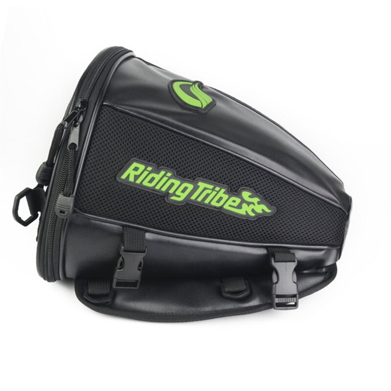 Riding Tribe Synthetic Leather Motorcycle Oil Tank Bag Motorbike Travel Tool Tail Bag Luggage Waterproof Riding Handbag Backpack