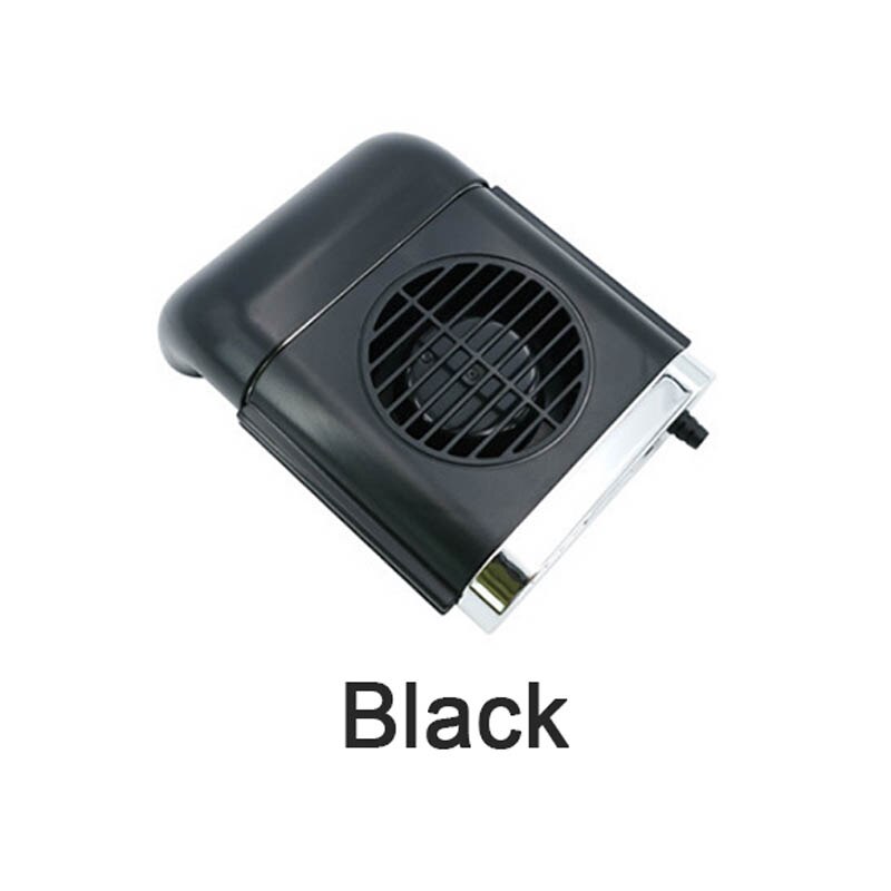 1PC Car Seat Mini Fan Car Cooler USB Rear 5V ABS Foldable Air Outlet Fan: Black