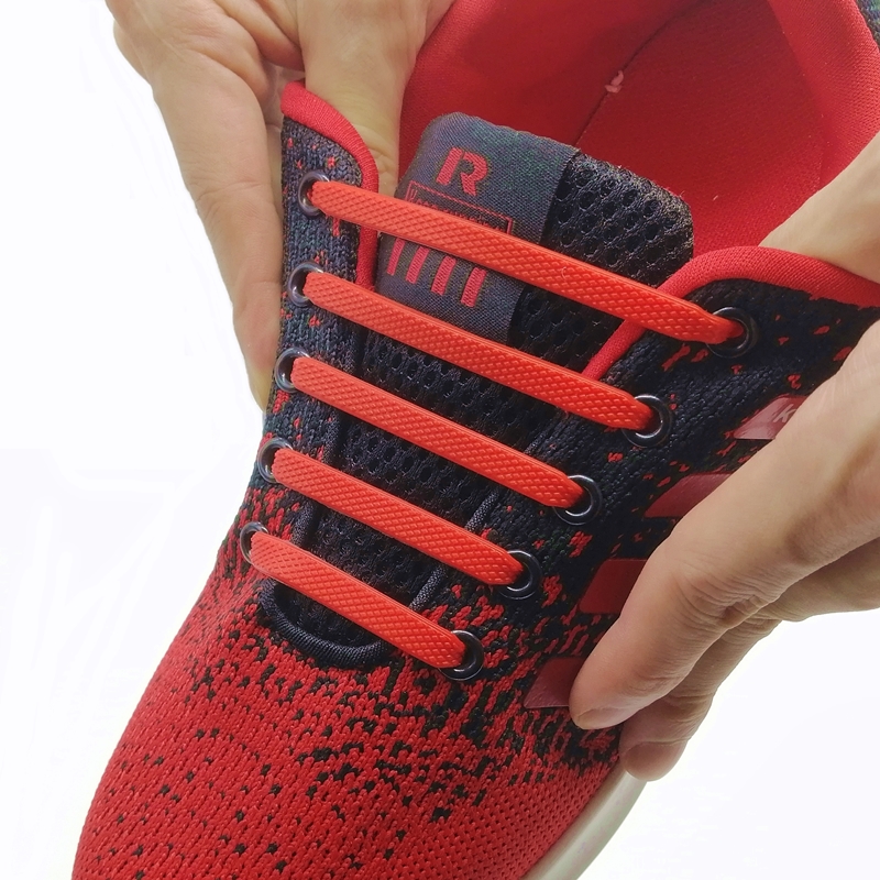 16 Teile/satz Silikon Elastische Schnürsenkel Spezielle Keine Krawatte Schnürsenkel SchnüSprosse freundlicher Erwachsene Turnschuhe Schnell Schuh Spitze