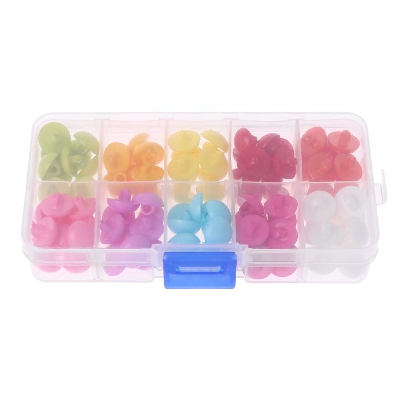 100pcs 12.5mm Round Mushroom Domed Shank Buttons Sewing Scrapbooking Craft DIY Accessories 54DF