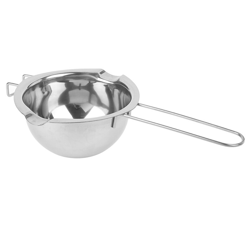 Olla de acero inoxidable para derretir cera con mango largo, vela perfumada DIY, jabón de Chocolate, mantequilla, herramienta de jabón hecha a mano, antiadherente, fácil limpieza