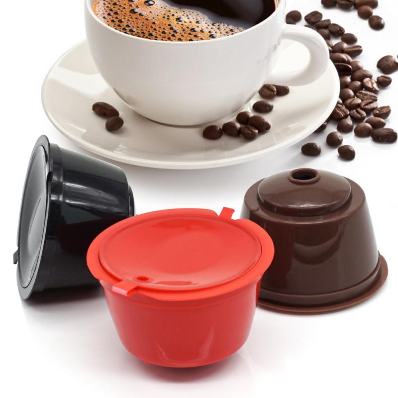 5Pcs Koffie Filter Cup Capsules Nestle Dolce Gusto Hervulbare Nespresso Capsules Herbruikbare Hittebestendig Roestvrij Stalen Filter
