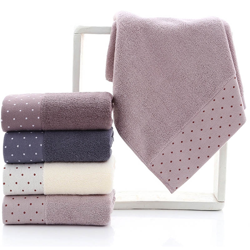 Wzór punktowy ręcznik akcesoria łazienkowe zgredek ręczniki dla dorosłych miękka bawełniana prezent ręcznik 34*74cm 1 PC domowe sprzęty czyszczące