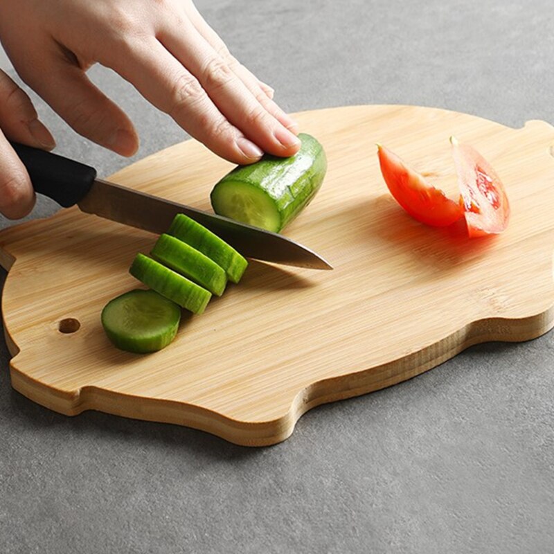Wood Cutting Board for Baby Food Bamboo Chopping Board Block Pizza Sushi Bread Fruit Tray Kitchen Tools