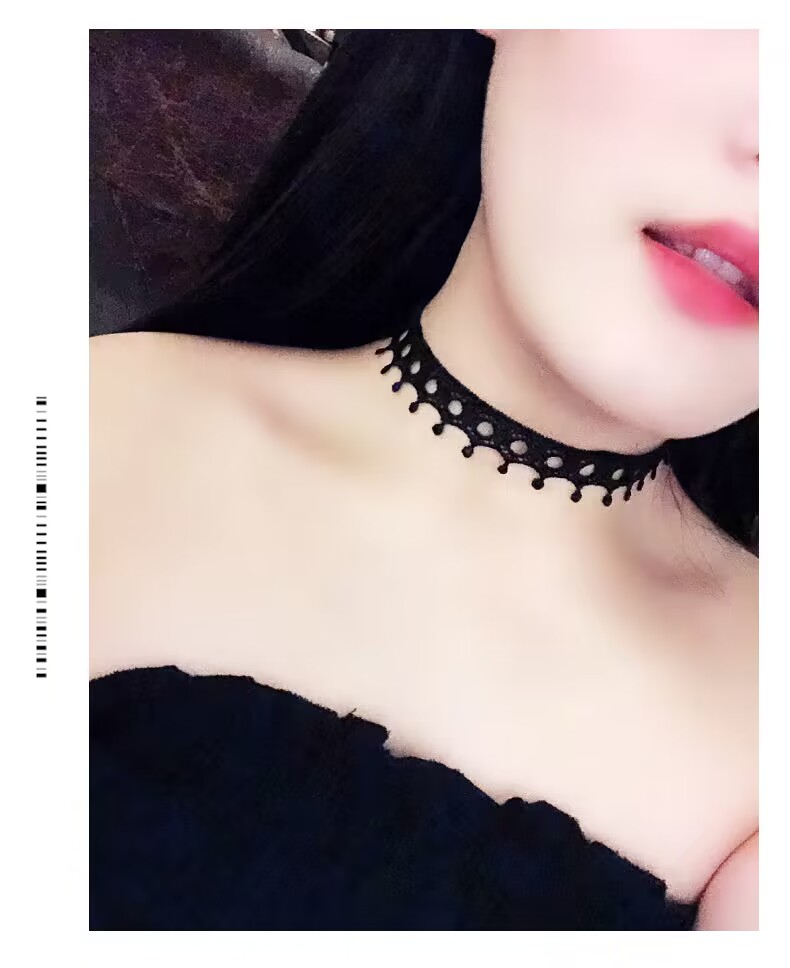 Gargantilla gótica de terciopelo negro, collares de cuerda de estilo gótico, decoración para el cuello para mujer, joyería Chocker en accesorios para el cuello de niña: Chapado en cobre envejecido