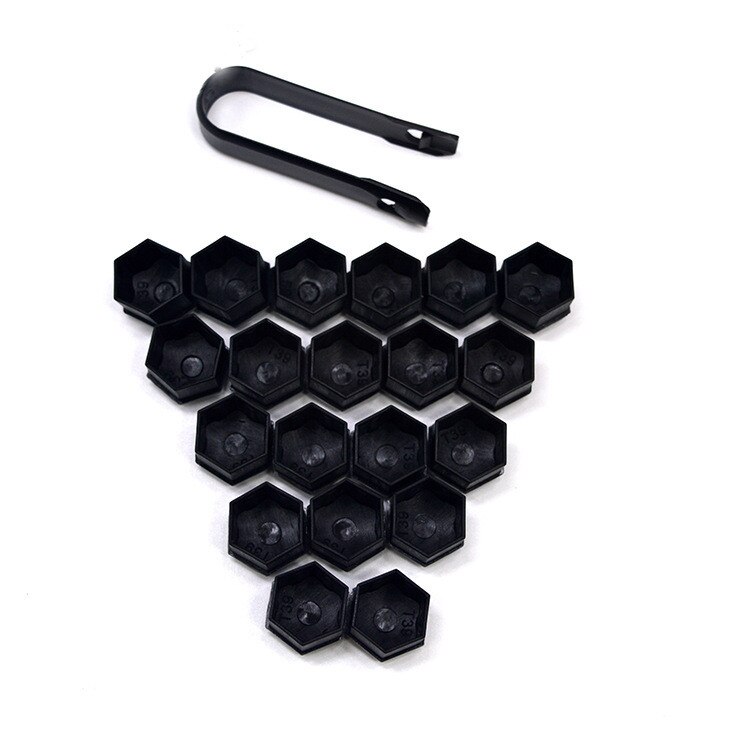 20Pcs 17mm/19mm Car Wheel Nut Caps Auto Hub Screw Cover Bolt Rims Exterior Decoration Special Socket Protection Dust Proof