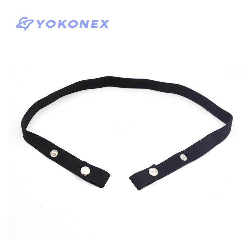 18+ Male chastity cage chastity lock anti-shedding device fixed elastic strap auxiliary strap adjustable scrotum ring sex toy: black