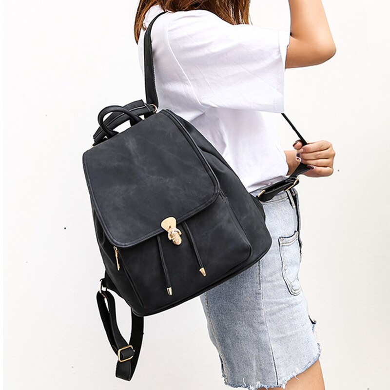 VICUNA POLO Large Capacity Womens Backpack Set With Clutch Wallet Leather Ladies Backpack Bag rucksack mochila