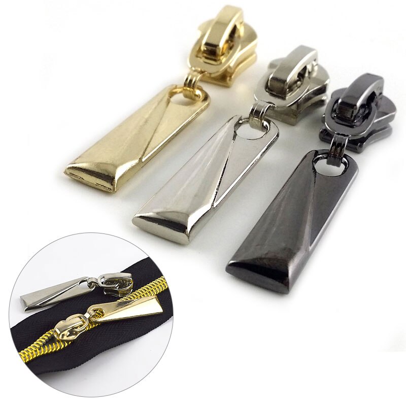 Jas Zip Hoofd Diy Rits Sliders Metalen/Nylon/Hars Ritsen Reparatie Kit Jas Kleding Naaien Accessoires