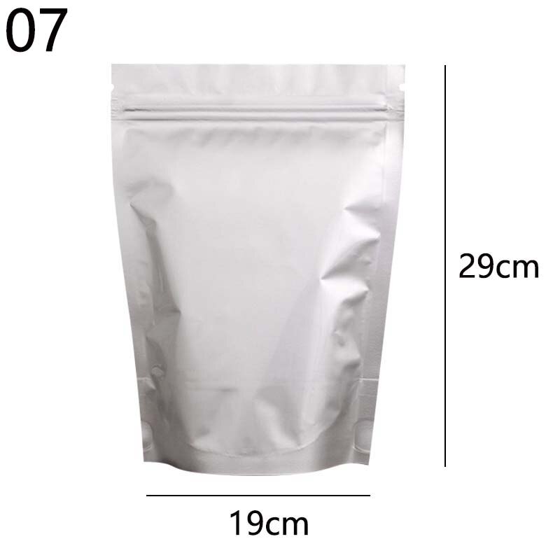 Aluminium Folie Zip-Lock Beutel Wiederverschließbaren Candy Beutel Verpackung Liefert Selbst-abdichtung Lebensmittel Lagerung Tasche Dicke: 19x29cm