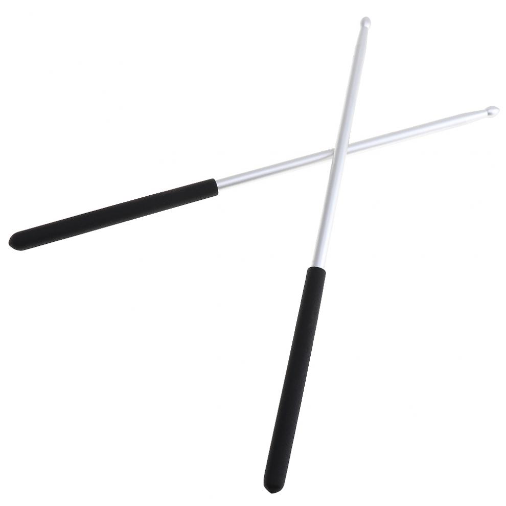 1 paio di bacchette per batteria in lega di alluminio 5A bacchette per tamburo jazz e pad per batteria muto che praticano esercizi di resistenza