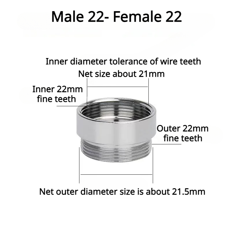 1 teile/los M22 zu M20 M18 M28 Gewinde Edelstahl Stecker Wasserhahn Gelenke Wasserfilter Zubehör Küche Wasserhahn Adapter: Burgunderrot
