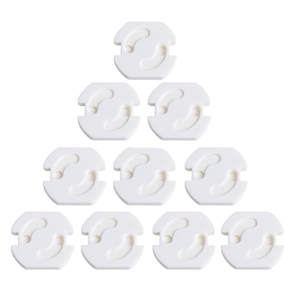10 Uds UE enchufe bebé niño chico de seguridad agujero doble macho protección Anti-actual Protector ABS en cubierta Durable