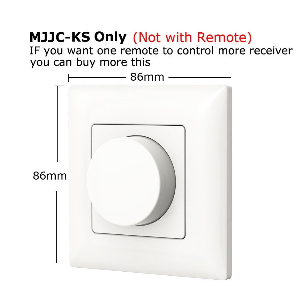 LED Dimmer 220V 230V 110V AC Wireless 2.4G RF Remote Controller Dimmable Wifi Smart LED Lamp Bulb Knob Triac Dimmer Light Switch: MJJC-KS Dimmer Only
