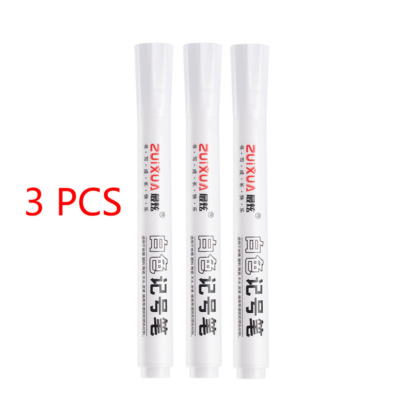 5 Stück weiße Markierung stifte 2,0mm ölige wasserdichte weiße Gel stift DIY Graffiti Skizzen markierungen Briefpapier wrting Schul Material: Gelb