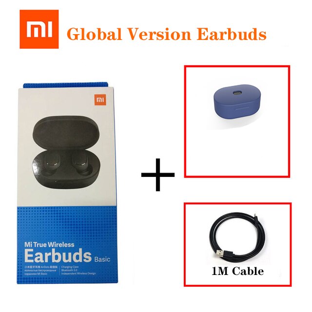 Xiaomi Redmi Airdots Earbuds basic Global Version 5.0 TWS Mi True Wireless Bluetooth Earphone AI Control Gaming sports Headset: Army Green
