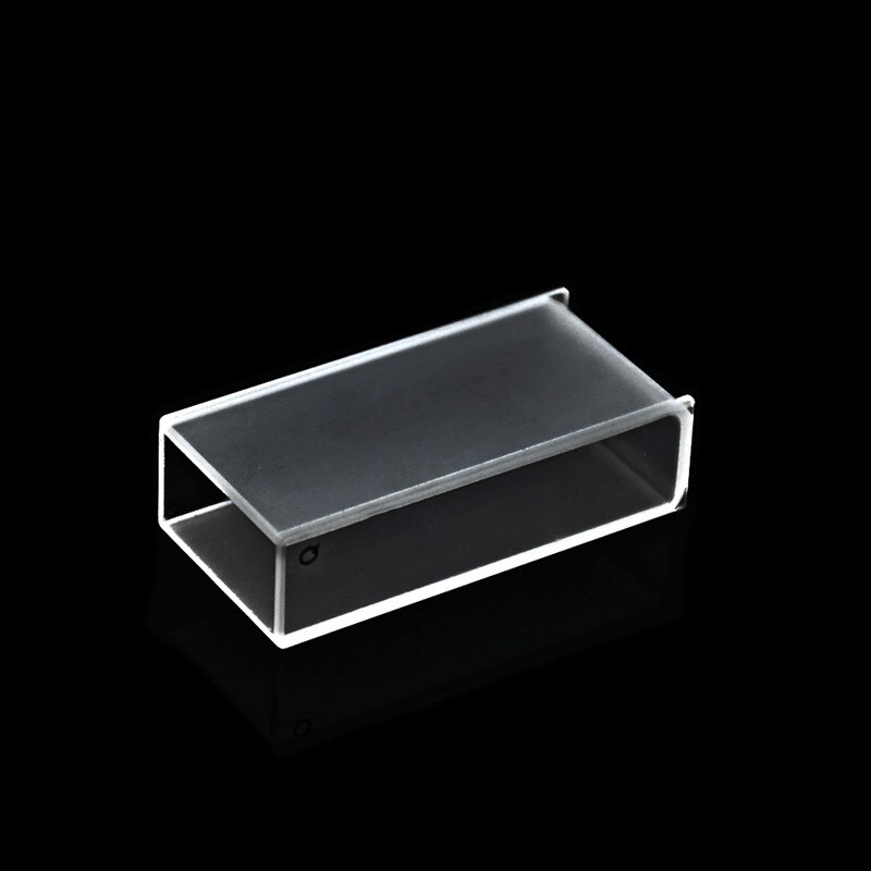 Quartz Cuvette 20mm Quartz Absorption Cells 7ml For Spectrophotometer Sintering Technology Resistant Acid &amp; Alkal Solutions 2/PK
