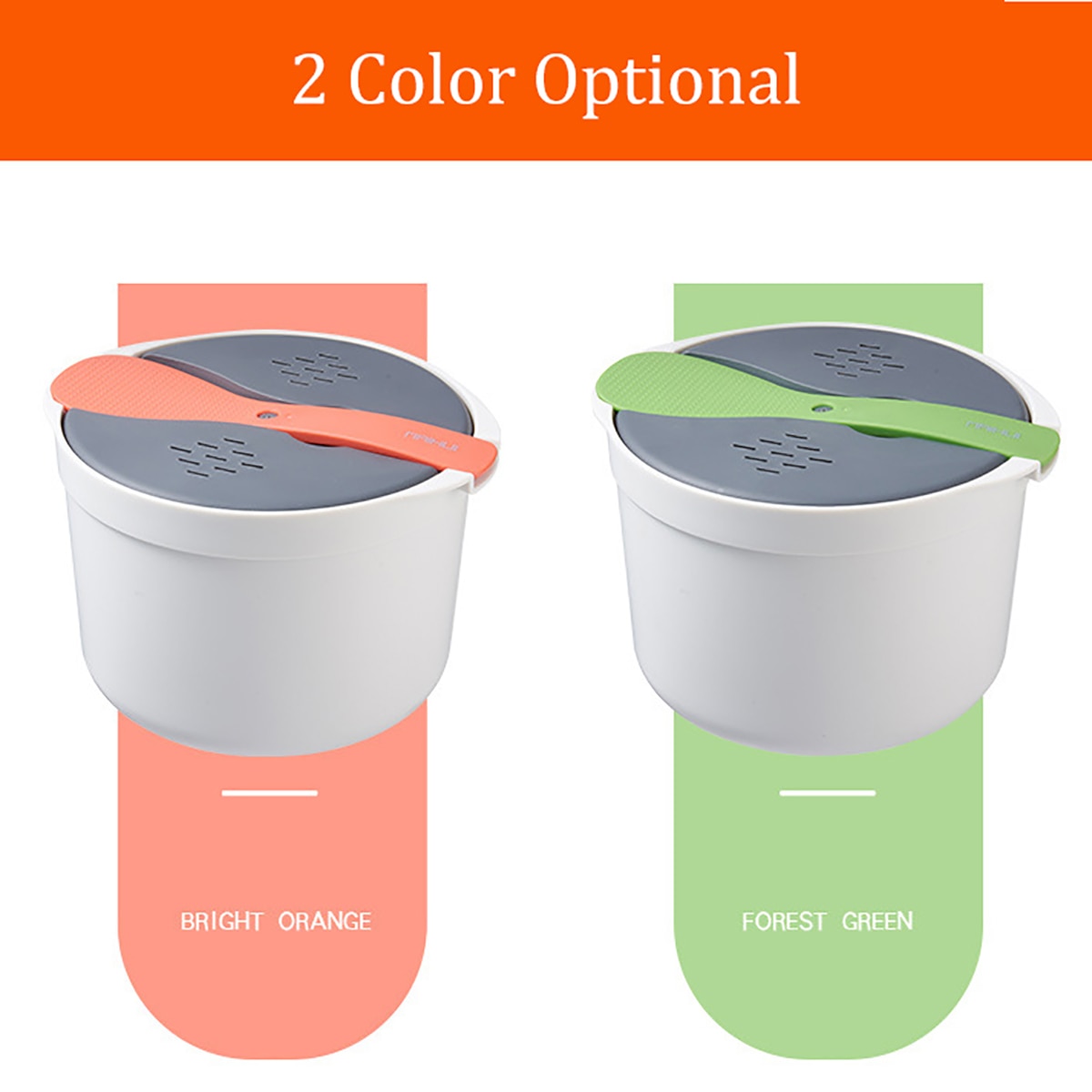 Microwave Oven Steamer Meal food Rice Cooker Grain Cereal for Bowl Plates Cookware Kitchen Gadgets Accessories Supplies