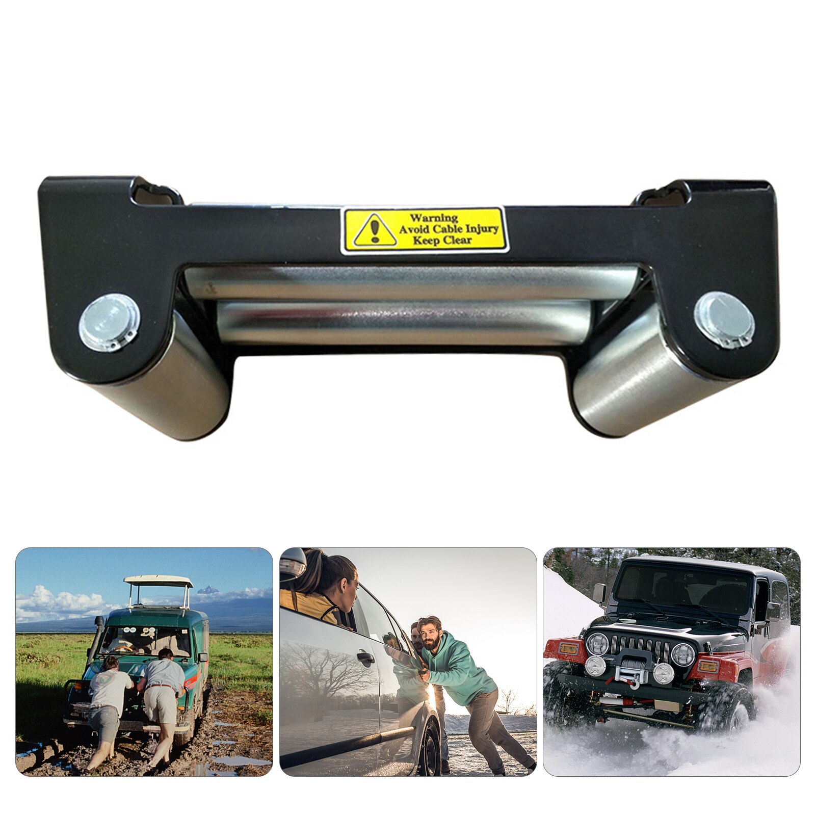 Guide de rouleau de treuil guide de câble de montage universel pour guide de câble de treuil adapté à la plupart des marques et supports de treuil 8000 12000 lb