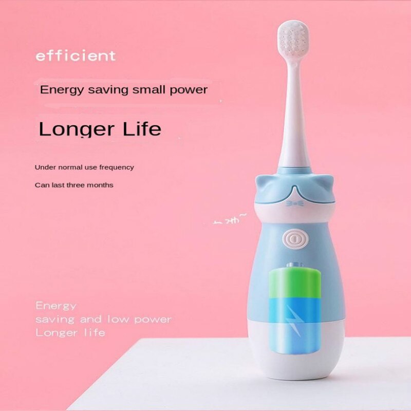 Electric toothbrush children electric soft hair toothbrush cartoon waterproof baby toothbrush sound wave child toothbrush