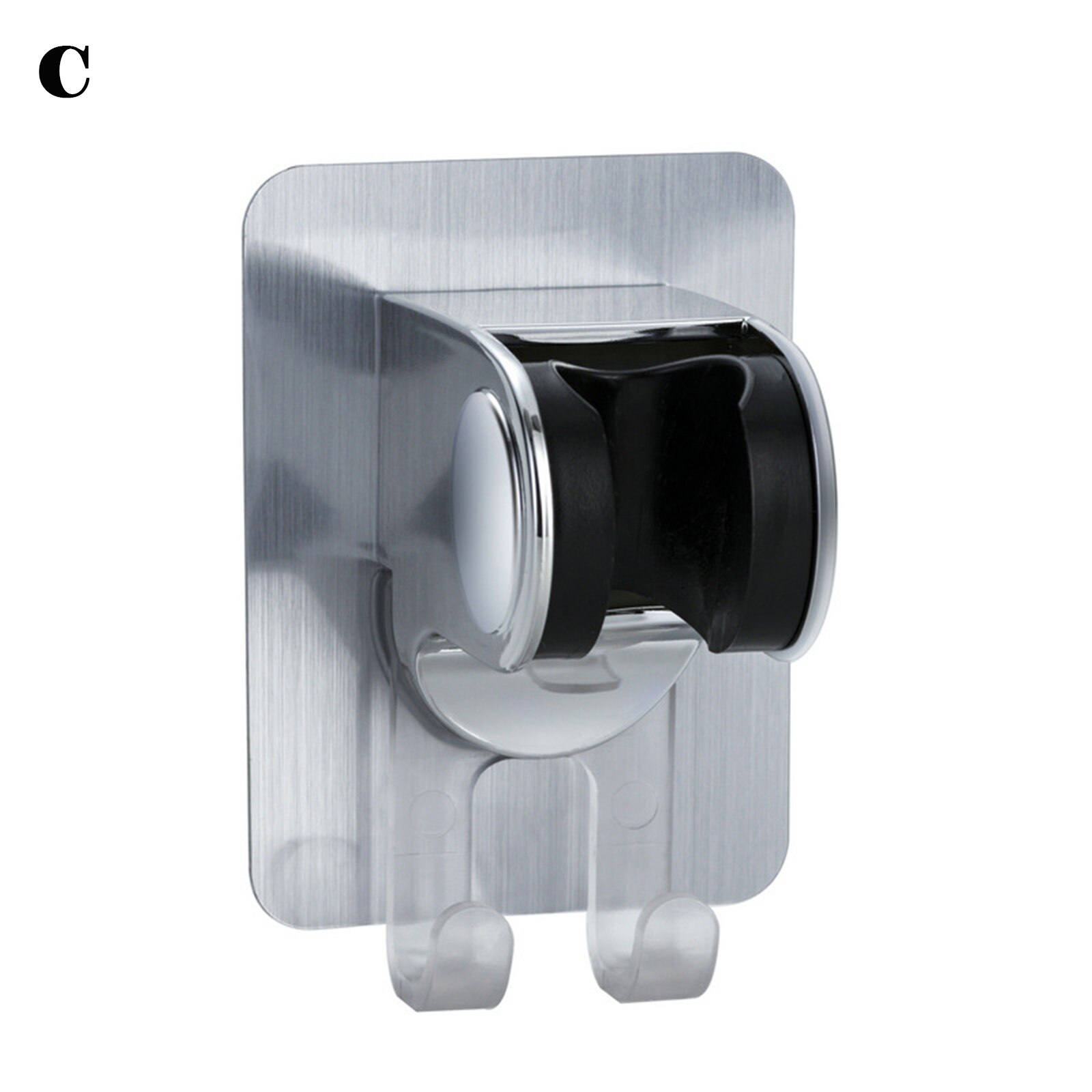 Self-Adhesive Shower Head Bracket Adjustable Handheld Shower Wand Holder Wall Mount XH8Z: c