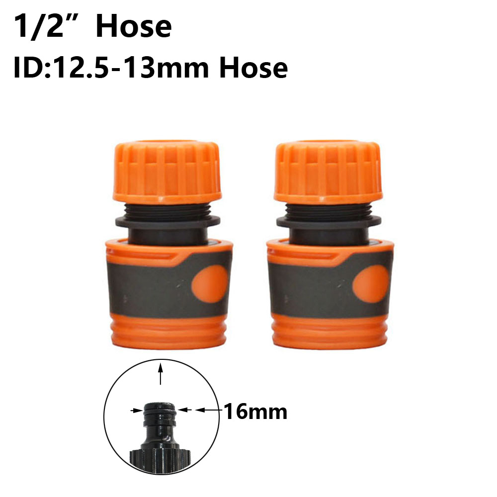 Garden Tap Water Splitter 1/2" 3/4" Female Thread 2-Way Garden Hose Y Type Watering Adjustable Switch Water Controller Valve: Orange