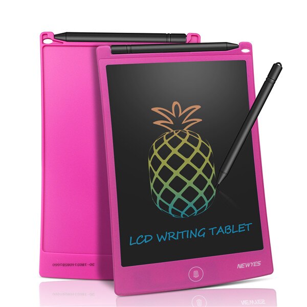 NEWYES 8.5inch Colorful LCD Writing Tablet Electronic Drawing Graphics Board Digital Handwriting with stylus pen Birthday: Pink