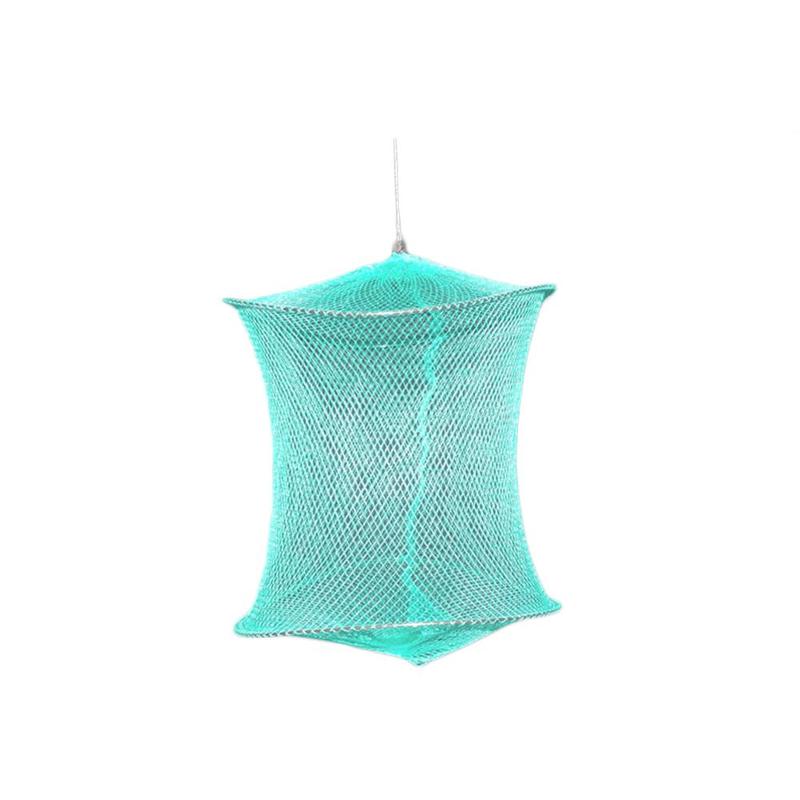 1Pc Portable Folding Fishing Net Trap Zipper Fish Shrimp Crab Dip Net Cage Fishing Trap Net Simple Fishing Gear